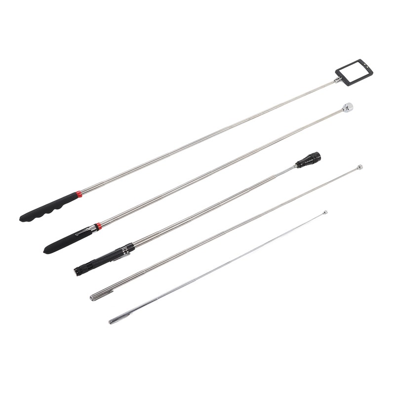 5PCS Telescoping Magnetic Pickup Tool Rubber Steel 1.5 3 15lb