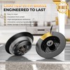 3-in-1 Kitchen Sink Strainer & Stopper, Matte Black Pop Up