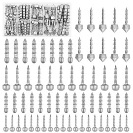 Nail Weights Fishing Sinkers, 65pcs Worm Weights Insert Sinkers Assortment Fishing Weights Tackle for Bass Fishing Plastic Worms Wacky Rig Neko Rig 5 Sizes