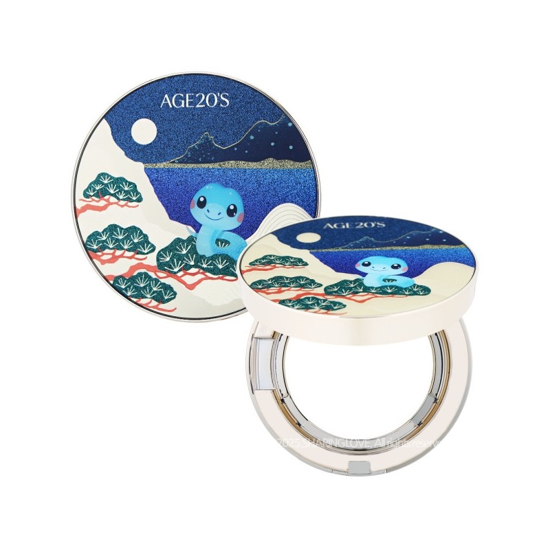 Age 20's Essence Cover Pact Good Luck Snake Edition Case