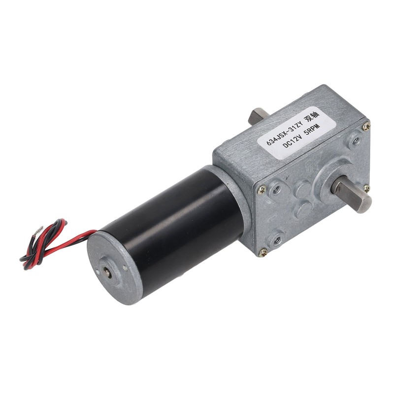 Gear Motor Dual Shaft DC 12V Self Locking Speed Reduction