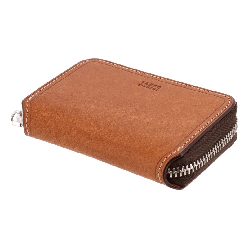 Takeokikuchi 780611 Men's Genuine Leather Coin Purse, Margo II, Round