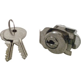 Prime-Line S 4130 Mailbox Lock – Replacement, Multipurpose Mailbox Lock for Several Brands – ILCO 1003M Keyway, Opens Clockwise with 90º Rotation, Nickel Finish (1 Set)