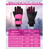 SATINIOR 2 Pares Guantes de Nieve de Invierno Impermeables para
