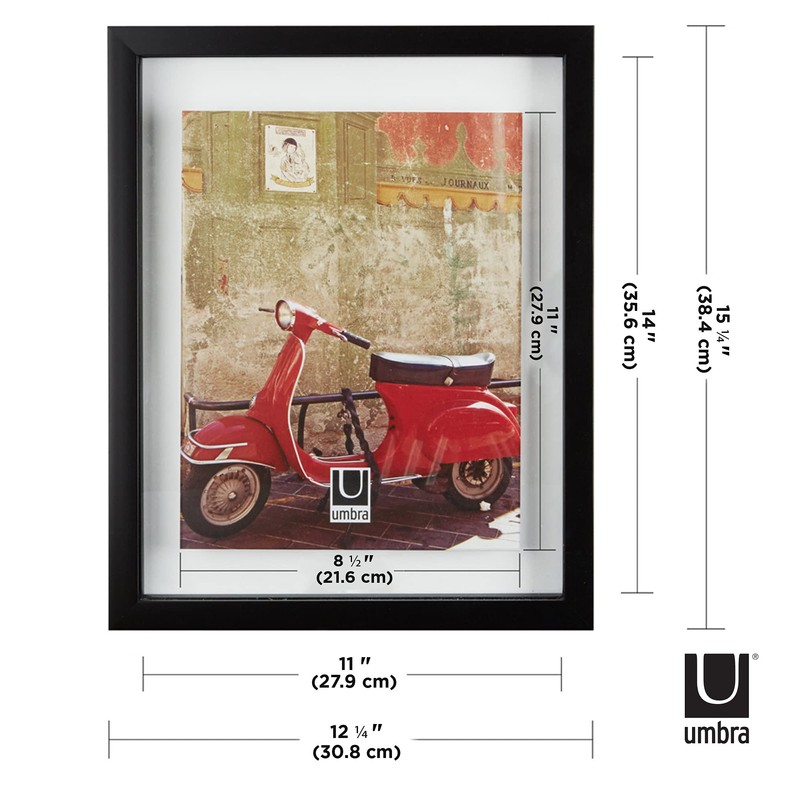 Umbra Frame for Displaying Documents, Diploma, Certificate, Photo or Artwork,