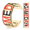 Game Day Bracelet Football GAME DAY Cuff Bangle Bracelet for