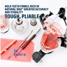 LA MIERE LA MIERE General USE 20PCS 270g Dental Base Plate Wax - Molding Casting Wax Sheet Denture Utility Bite Casting Sheets, Modeling Filling Laboratory Supply Lab Dentist Auxiliary Material