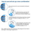 RESET-071 3 Digit Small Combination Lock Tiny Padlock for Mini