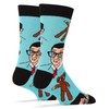 Oooh Yeah! Men's Cotton Crew Sock (Mr Bean and Teddy)
