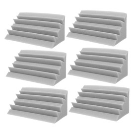 Kisangel 6pcs Low Frequency Soundproofing Panels for Walls Sound Absorbing Padding for Ktv Home Theater High Performance Acoustic for Noise Reduction Sound Quality Improvement