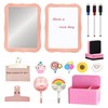 17 PCS Locker Accessories Kits for Girls with Magnetic Whiteboard