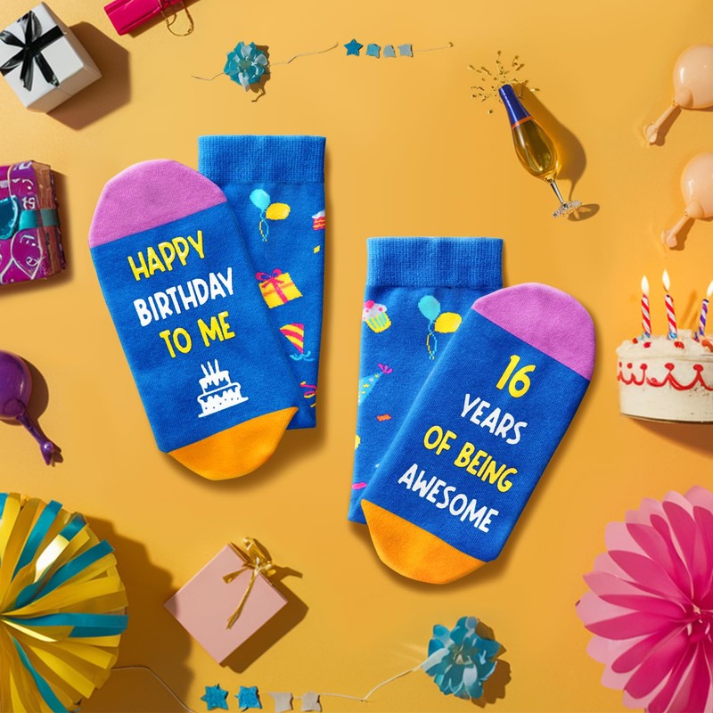 Zmart 16th Birthday Gift Ideas Socks - 16th Birthday Socks