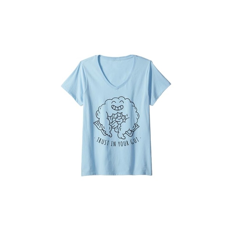 Womens Trust In Your Gut V-Neck T-Shirt