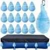 ShineTrip Fillable Pool Cover Weight Bag with Hook, PVC Winter