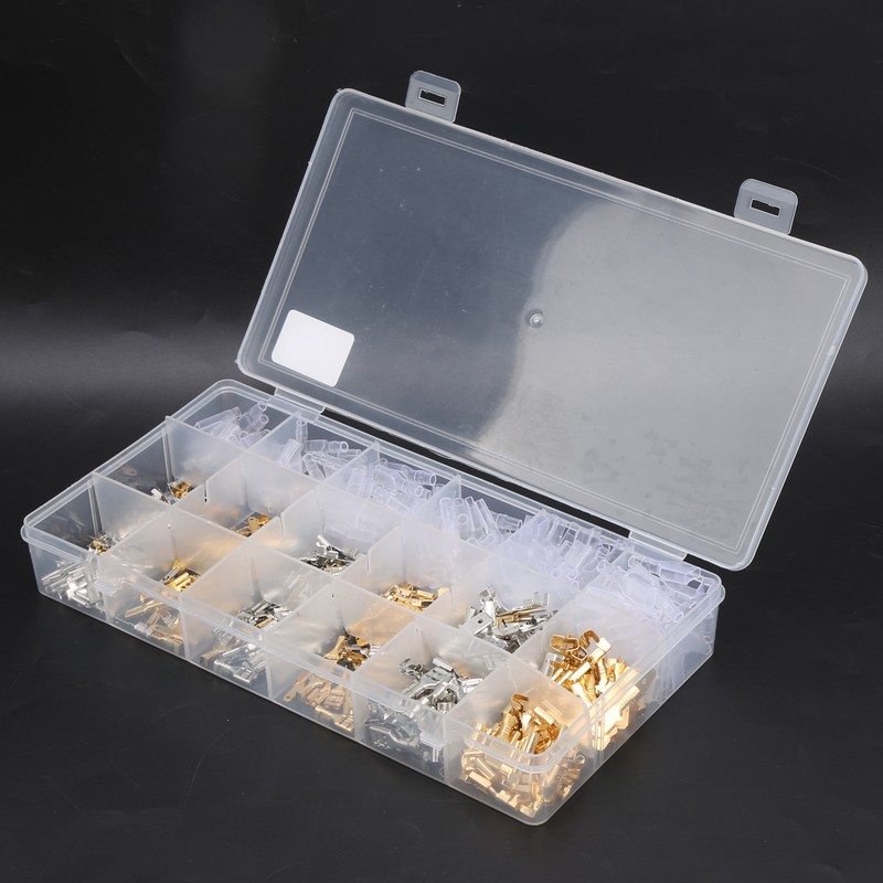 540Pcs Wire Connectors Kit Spade Terminals Set Industrial Accessories 2.8/4.8/6.3Type