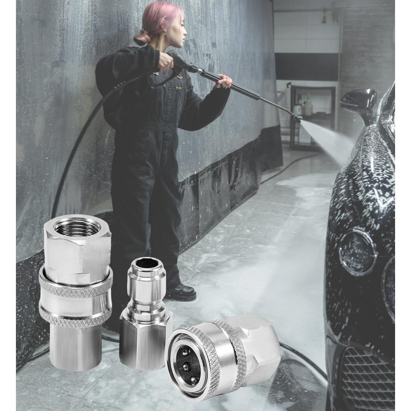 Pressure Washer Quick Connect Fittings,NPT 3/8 inch Stainless steel Spray