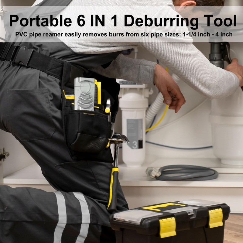 Ymtzfu 6 in 1 PVC Deburring Tool for Plastic Pipe