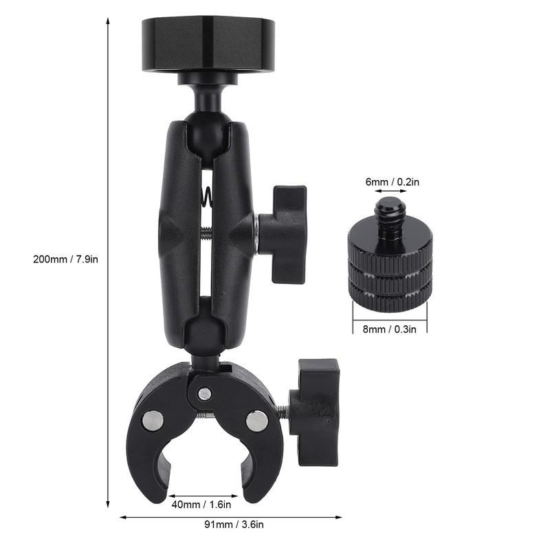 Starlink Mini RV Ladder Bracket, Adjustable Pole Clamp for Satellite