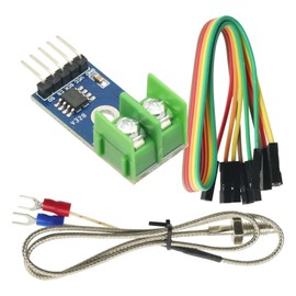 hiBCTR DC 3-5V MAX6675 Module with K - Type Thermocouple Temperature Sensor Set. Comes with an M6 Screw and is Suitable for Arduino.