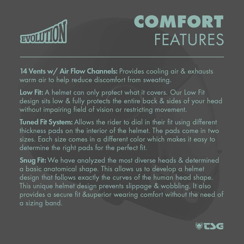 TSG Helmet Evolution, Solid Colour, black, S/M