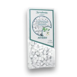 Biblical Myrrh Scented Frankincense Jerusalem Greek Orthodox Church Grade Incense Aromatic Resin Tears for Burner from Holy Land (120g (4.2oz)