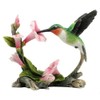 US 5.75 Inch Ruby Throated Hummingbird Statue Figurine, Pink and