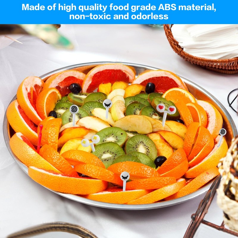 Pack of 200 Fruit Forks Children, Mini Eyes Fruit Forks,