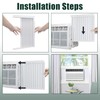 Flehomo Window Air Conditioner Side Panels with Frame, Adjustable Insulation