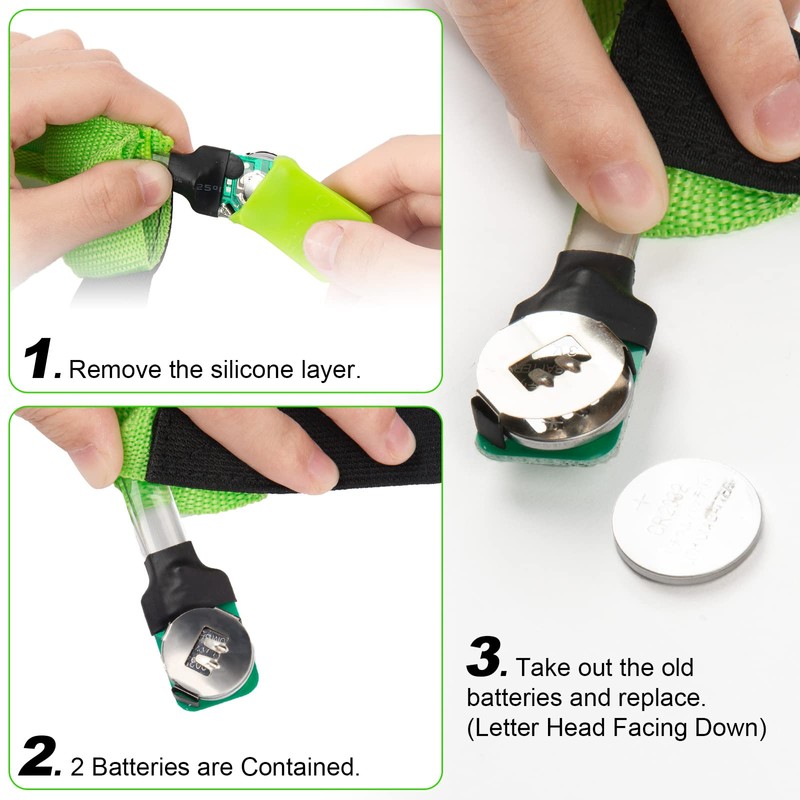 Ainiv LED Light-Up Braces, Back Braces, Neon Stripes, Y-Shape Braces,