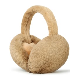 Ear Muffs Winter Women Men Kids Girls Earmuffs for Women Winter Accessories Ear Covers for Cold Weather Running Ear Warmers Headband White Black Cute Fluffy Fuzzy Adjustable Foldable Faux Fur Ladies