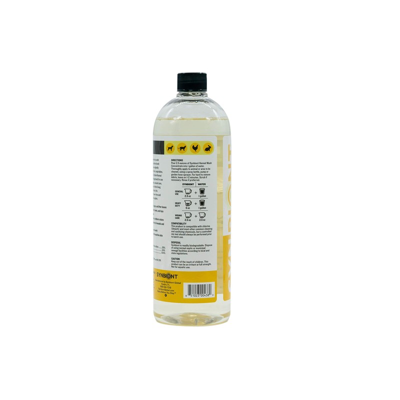 Synbiont Kennel Wash 32 oz Concentrate - Cleaner & Deodorizer