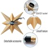 SHUKEFER Star Flush Mount Ceiling Light Fixture E26/E27 Moravian Gold