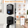 Probrico Smart Keyless Entry Door Lock Deadbolt,Front Door Handleset with