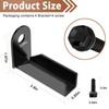 16Pack Black Carbon Steel Fence Mounting Brackets for 1" x