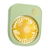 Small Desktop Fan Portable 115 Degreees Wind Direction Adjustment Cute
