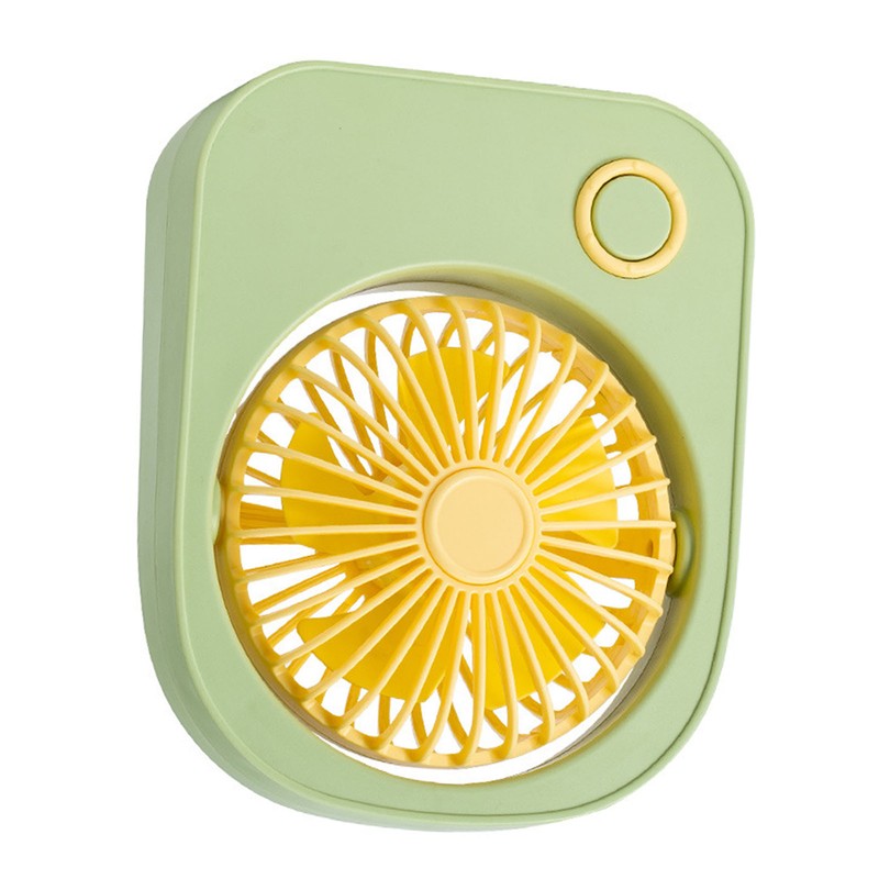 Small Desktop Fan Portable 115 Degreees Wind Direction Adjustment Cute