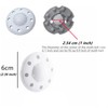 HomeNite 6 Pack Moth Ball Case with Adhesive Wall Sticker,