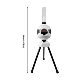 LIAPDG Automatic Badminton Serve Machine, Portable Badminton Training Device Adjustable Angles Automatic Rebound Badminton with Two Power Modes Serving Frequency 4-6s/Ball