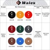 Waies 9 PCS 6 Inch Diamond Polishing Pads Kit Wet/Dry