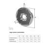 R70 Meat Mincer Disc with 3.5 mm Bore System Unger