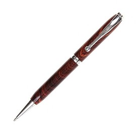 Lanier Pens Comfort Twist Pen - Rhodium - Cocobolo