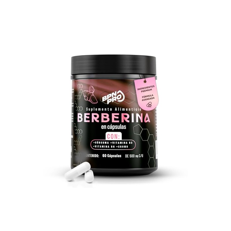 BPN PRO Berberina HCl 500mg | Apoyo al Metabolismo y
