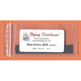 Flying Dutchman New Spiral #2/0 Six Dozen Scroll Saw Blade Pack