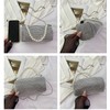 [HIVOGUE] Rhinestone Party Bag, Pearl, 2-Way Clutch Bag, Women's Shoulder