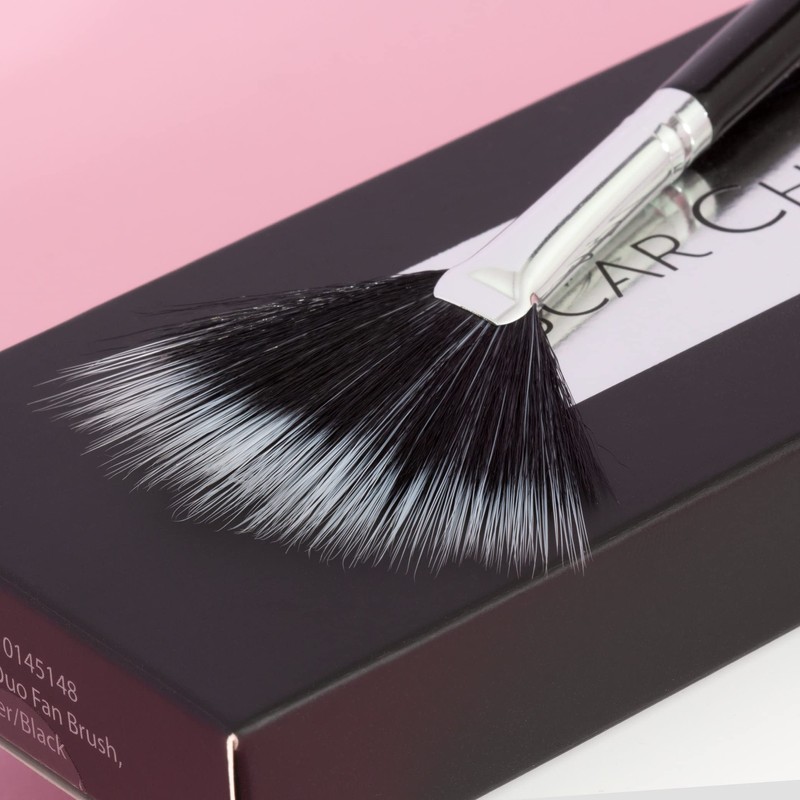 Oscar Charles 119 Luxe Professional Small Duo Fan Makeup Brush