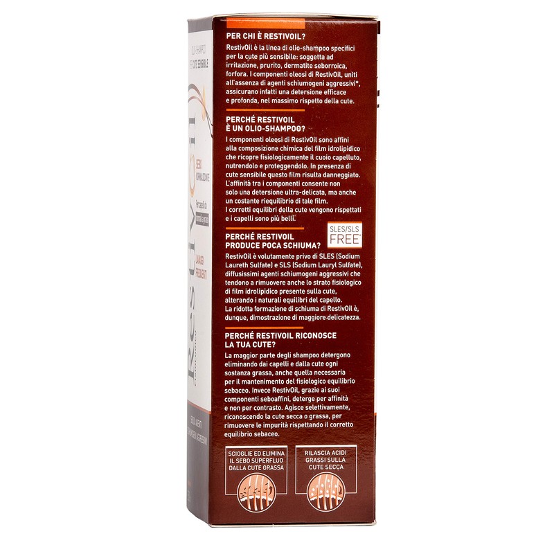 Restivoil Physiological Sebonormalising Oil Shampoo for Sensitive Skin and for