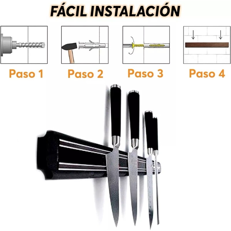 Aleissi Soporte Magnetico Cuchillos Utensilios Fuerte Iman Cocina