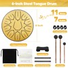 Sannofair Rain Drum for Outside, Steel Tongue Drum 11 Notes