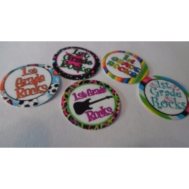 Unbranded Pre Cut One Inch Bottle Cap Image 1st First Grade Rocks  Free Shipping - photo, 15 images