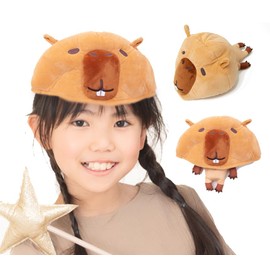 Lukan 097AM [Capybara Slouchy Hat Set of 2] Narikiri Animal Hat, Headwear, Cap, Zoo, Animal, Cultural Festival, School Festival, Halloween Costume, Costume, Kids, Adults, Parties, Events